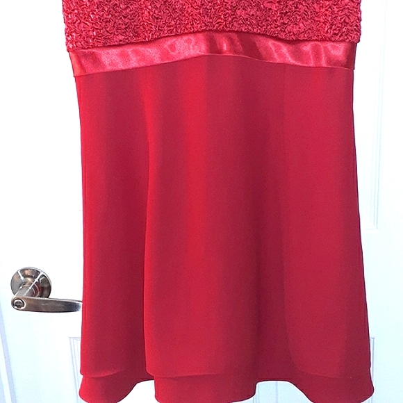 Vintage Reggio Red Dress Size 8 - Picture 6 of 8